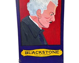 Blackstone "King of Magicians" Magic Show Stage Panel, Oddity