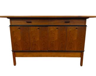 Mid Century Walnut Bar Server 