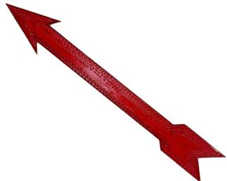 POPS CASEY (American, 20th C.) Tramp Art Red Arrow