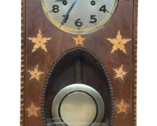 POPS CASEY (American, 20th C.) Tramp Art Clock