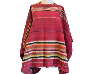 Vintage Peruvian Wool Poncho