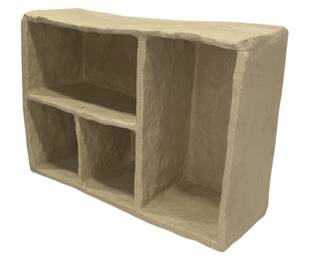 Modernist Paper Mache Wall Shelf 