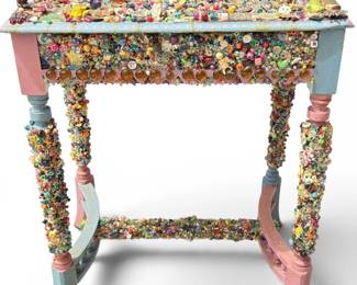 Folk Art Assemblage Table