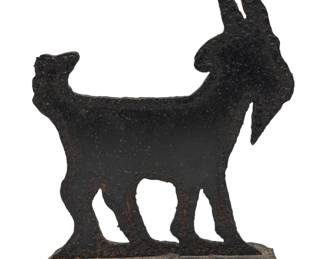 Antique Iron Goat Silhouette
