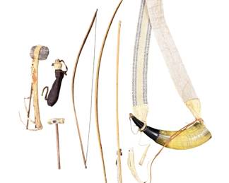 Collection of Native American War Instruments