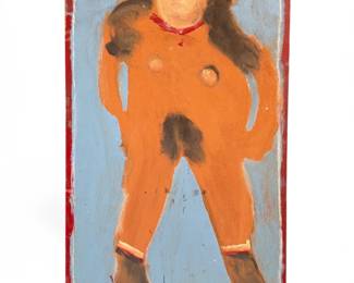JIMMY LEE SUDDUTH (American/Alabama, 1910-2007) Folk Art Painting, Nude Woman