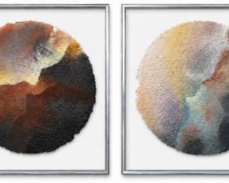Post Modern Moon Surface Paintings