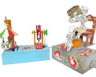Two Kinetic Mexican Folk Art Sculptures