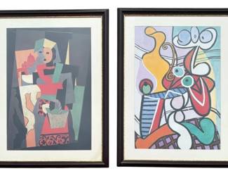 Two Framed Vintage PABLO PICASSO Prints 