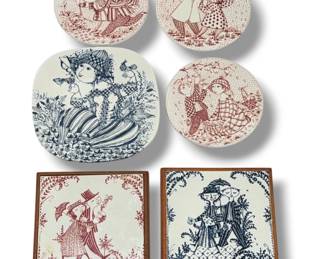 Collection of BJORN WIINBLAD (Danish, 1918-2006) Ceramic Articles
