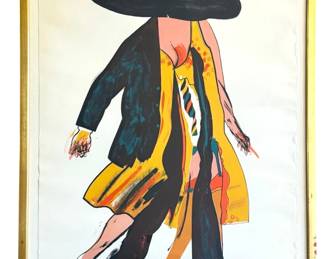 ALLEN JONES (British, b.1937) "Concerning Marriages" Colored Pop Art Lithograph