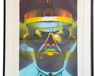 EDWARD PASCHKE, (American, 1939-2004), "Kontato" Color Lithograph, Blue