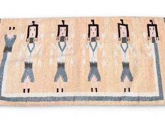 Native American Navajo Yei Rug