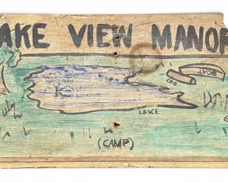 Old Folk Art Camp Sign