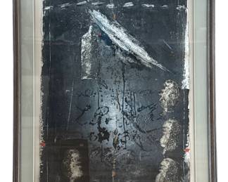 Large Post Modern Abstract Mixed Media 