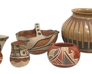 Assortment of Native American Pottery, SILVEIRA