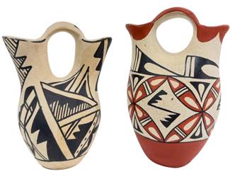Two Native American Wedding Vases