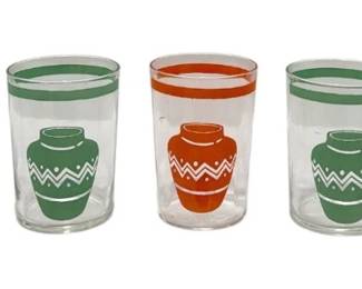 1930's FIESTAWARE "Go Along" Bar Glasses