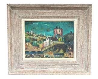 SAMUEL DAVID LEV-LANDAU (American, 1895-1979) "Pennsylvania Mood" Oil Painting 
