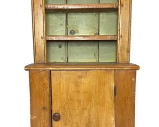 Primitive Salesman Sample Pine Hutch