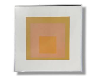 JOSEF ALBERS (German, 1888-1976) Homage to the Square (Arrived) Screenprint
