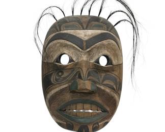 Pacific Northwest Coast Native Polychrome Mask