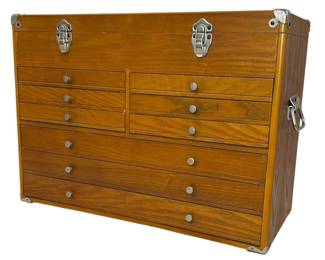 Solid Wood Machinist Chest