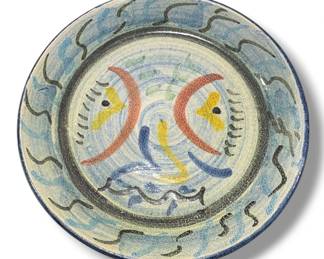Mexican Hand Painted PABLO PICASSO Style Plate