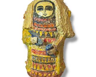 LORRAINE WELLS JAMES Papier Mache Mid Century Statue