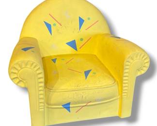 Post Modern Italian L'AQUILONE Ceramic Chair Sculpture, 1989