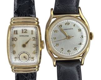 10K Gold Filled LONGINES & HAMILTON Watches