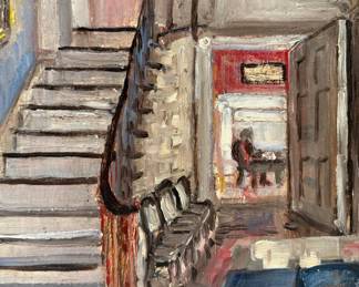 Impressionist Oil on Board Painting