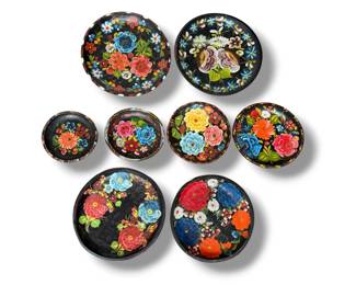 Collection of Mexican Batea Trays