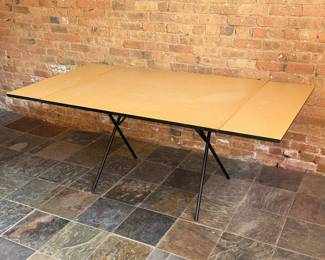Circa 1950s GEORGE NELSON "X Leg" Dining Table, HERMAN MILLER 