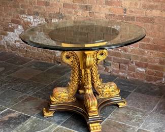 MAITLAND SMITH Gold Gilt Dolphin Table 