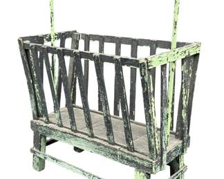 Early Primitive Arts & Crafts Magazine Holder 