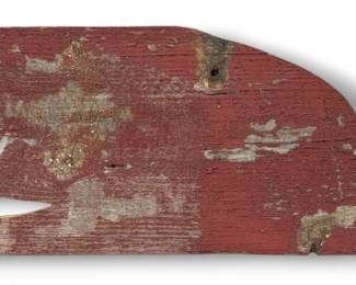 Vintage Folk Art Whale Trade Sign