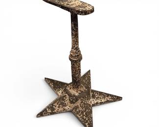 Antique Cast Iron Star Base Boot Jack, Cobbler 