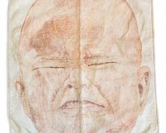 Folk Art Shroud of Baby Face