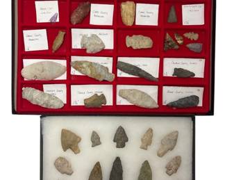 Collection of Paleo Knives & Arrowheads 