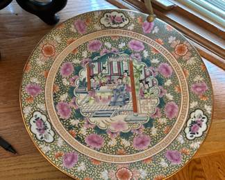 Vintage Asian medallion large platter