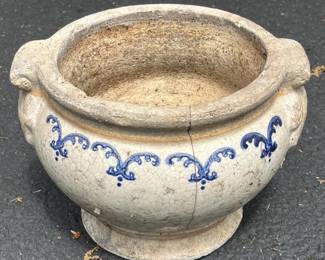 020 vintagestonewarejardiniereplanterwit