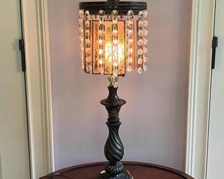 095 elegantamberandcrystalfringetablel