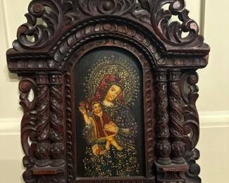 059 handcarvedandeancolonialstylemadonn