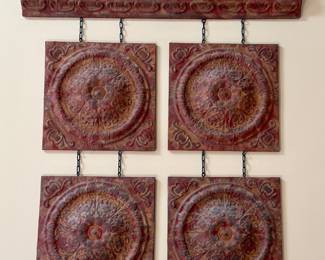 Very Cool Wall All Art with Metal Pieces and Chains