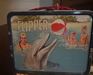 Flipper Metal Lunch Box with Thermos