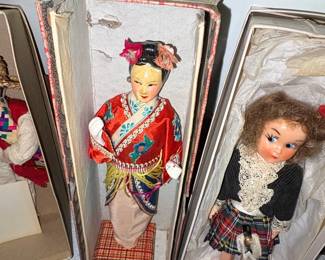 Vintage Chinese Opera Doll FEE CHINGGNAU  Scottish Doll Set
