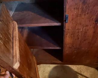 Antique Primitive Pine Jelly Cupboard second image