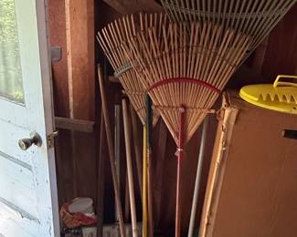 Set of Bamboo Leaf Rakes