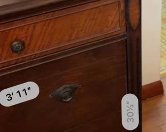 Antique Walnut Dresser with Mirror  White Furniture Co. fifth image